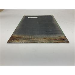 Morris Service enamel advertising sign, H26cm W18cm