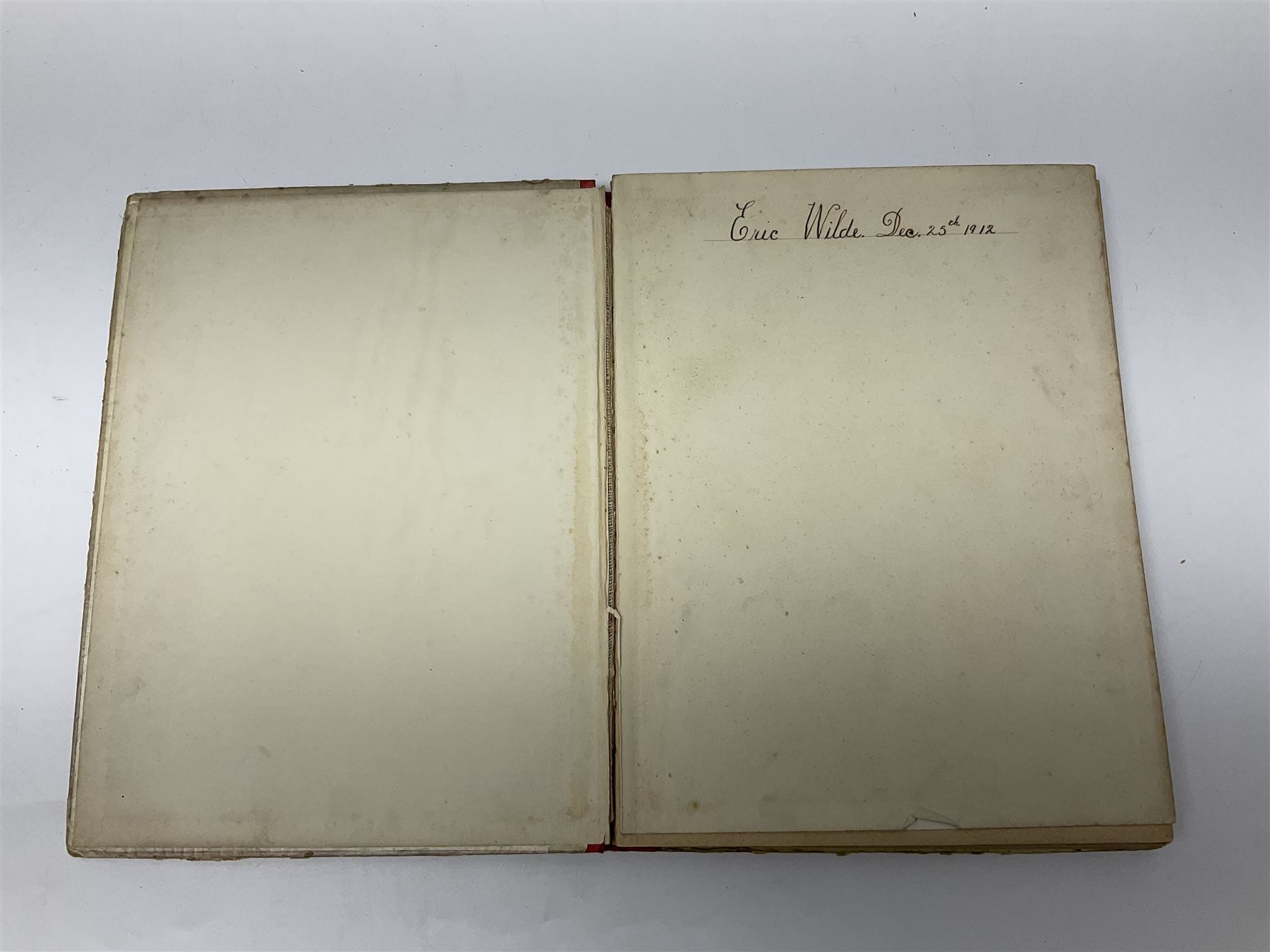 Three Childrens books, comprising Father Tuck's Once Upon a Time and two french books by Hachette et Cie, together with a folder of Ours The Magazine of Reckitts