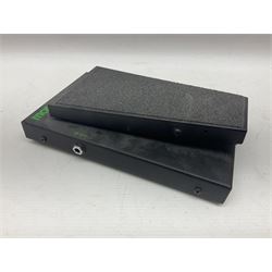 Three Morley guitar effects pedals, including The Little Alligator Volume serial no 195408 and Dual Bass Wah model PBA-2