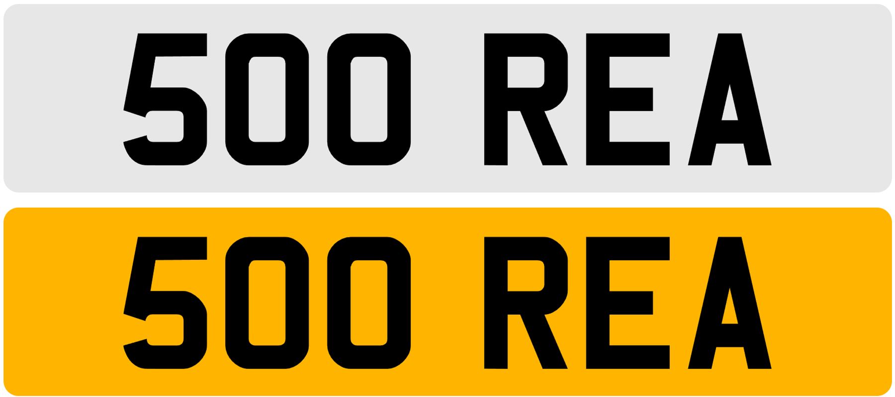 500 REA - UK registration certificate