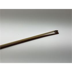 French Mirecourt violin c1920s with 36cm one-piece maple back and ribs and spruce top, labelled Jermone Thibouville-Lamy, L59cm, in fitted carrying case with German bow and 1984 valuation certificate by Frome Valley Music