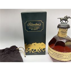 Blanton's Single Barrel Bourbon, No.238, dated 12-17-97, with metal racehorse stopper, 750ml, 46.5%vol, boxed