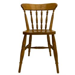 Set of four Farmhouse spindle back chairs