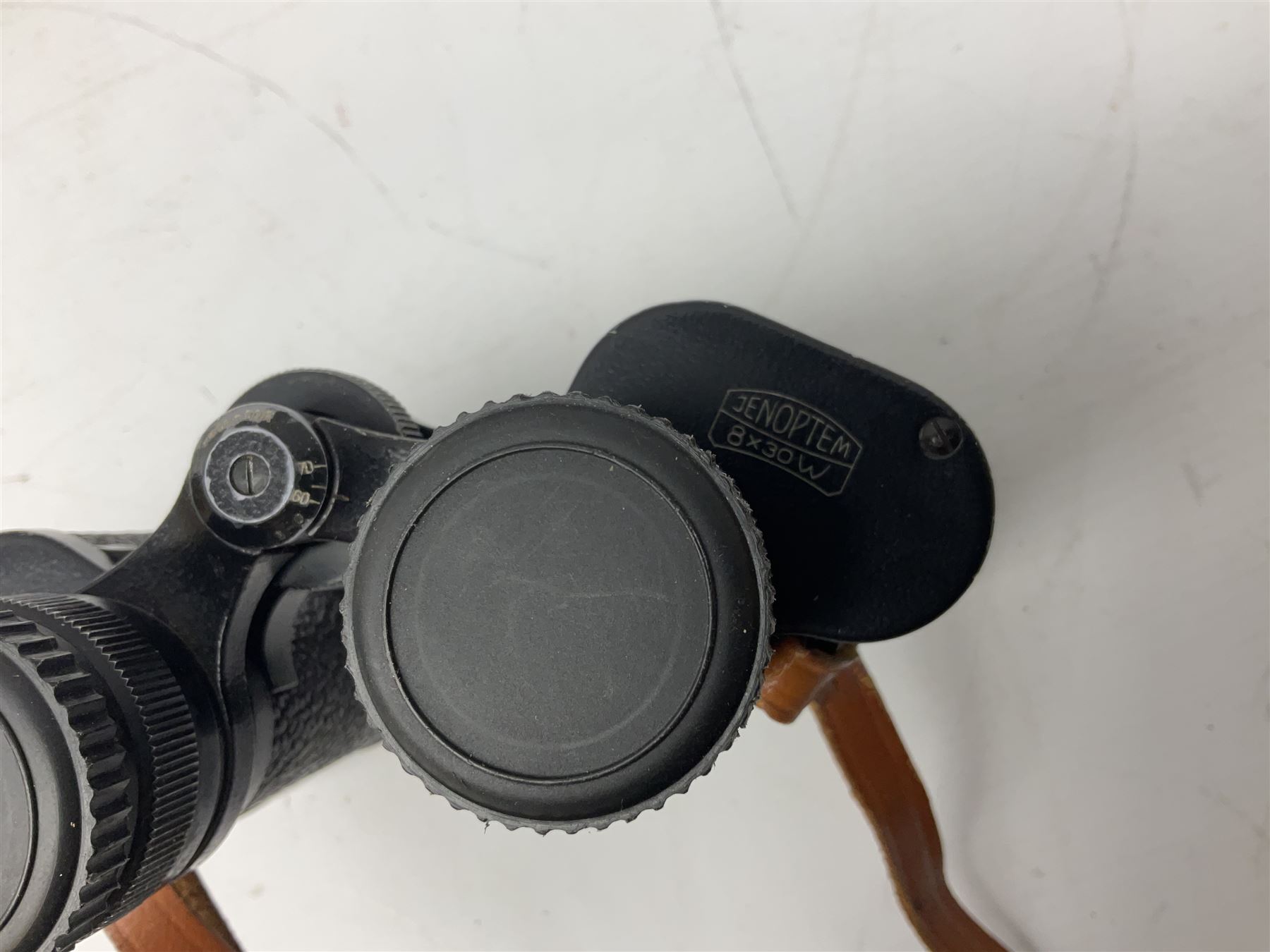 Three pairs of Carl Zeiss Jena binoculars, Jenoptem 10x50W, Jenoptem 8x30W and Deltrintem 8x30W, all cased (3)
