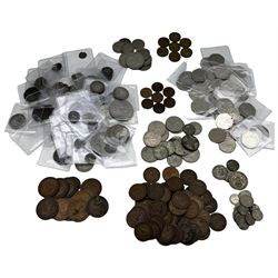 Coins including Elizabeth I 1573 sixpenc