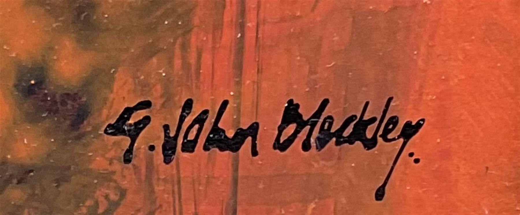 Gwilym John Blockley RI PPPS NEAC RWA (British 1921-2002): Abstract Landscape, mixed media signed 29cm x 38cm