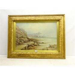  Mary E Jackson (British early 20th century): Scarborough from Cornelian Bay, watercolour signed & dated 1917, 46cm x 70cm Provenance: Jackson was a student of Frederick William Booty (1840-1924)   