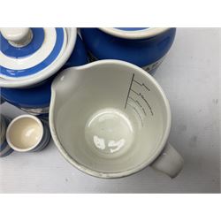 TG Green Cornish kitchen ware, to include coffee pot, pint milk jug, nine storage jars for various items, four dinner plates, etc (25)