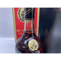 Mixed alcohol, to include Hennessy very special cognac, Martell VSOP cognac, De Valcourt Napoleon French brandy, etc, various contents and proof (5)