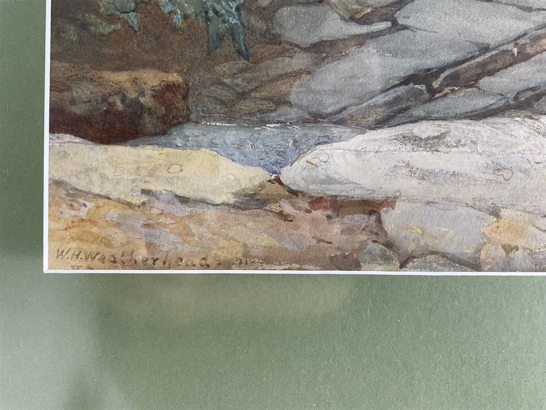 William Harris Weatherhead (British 1843-1903): Apple Picking, watercolour signed 80cm x 42cm 