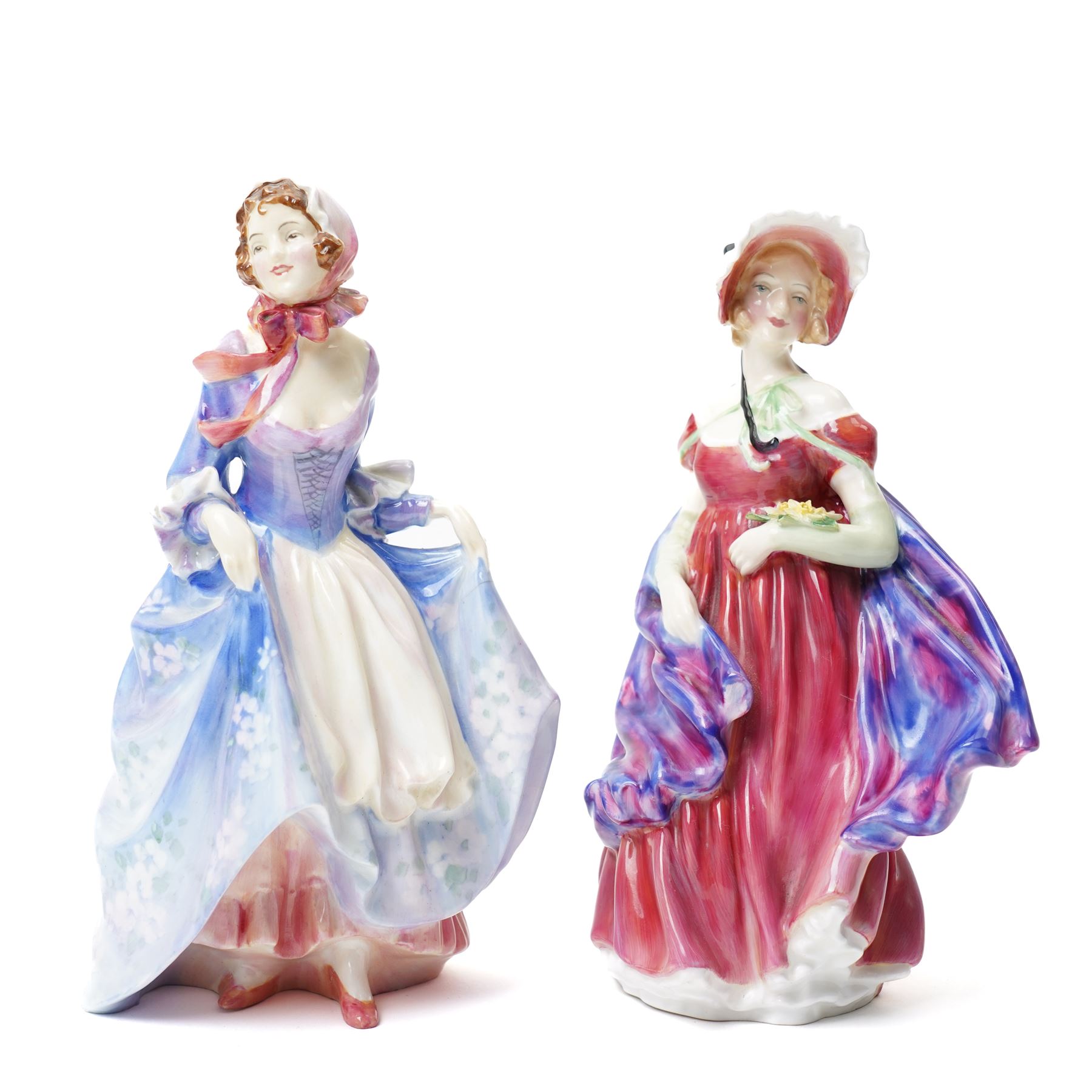 Four Royal Doulton figures, comprising Lady April HN1598, Springflowers HN1807, Suzette and Lady Betty HN1577 (4)