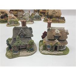 Twelve Lilliput Lanes, including the full Helen Allingham Collection, Chalfont St  Giles, Midhurst, Great Wishford and Witley and from the Blaise Hamlet Classics Collection, Circular Cottage, Dial Cottage, Double Cottage etc, all with original boxes 