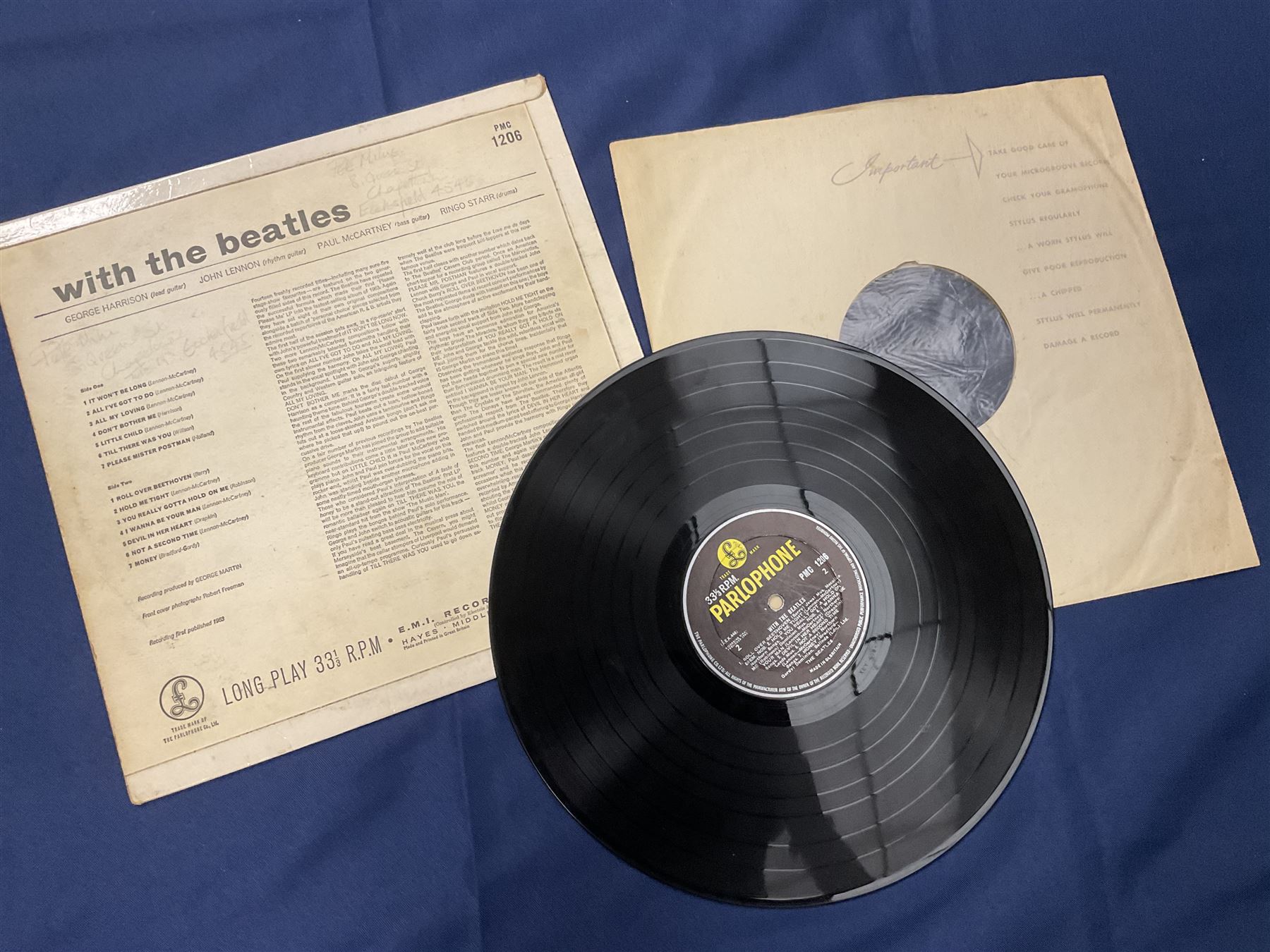 The Beatles vinyl LPs including 'The White Album' no 0260028 with poster', 'Help', 'Rubber Soul', 'Sgt. Peppers Lonely Hearts Club Band', 'A Hard Day's Night' etc (12)