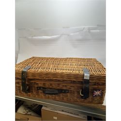 Fortnum and Mason picnic hamper for four, including plates, cutlery, flask etc 