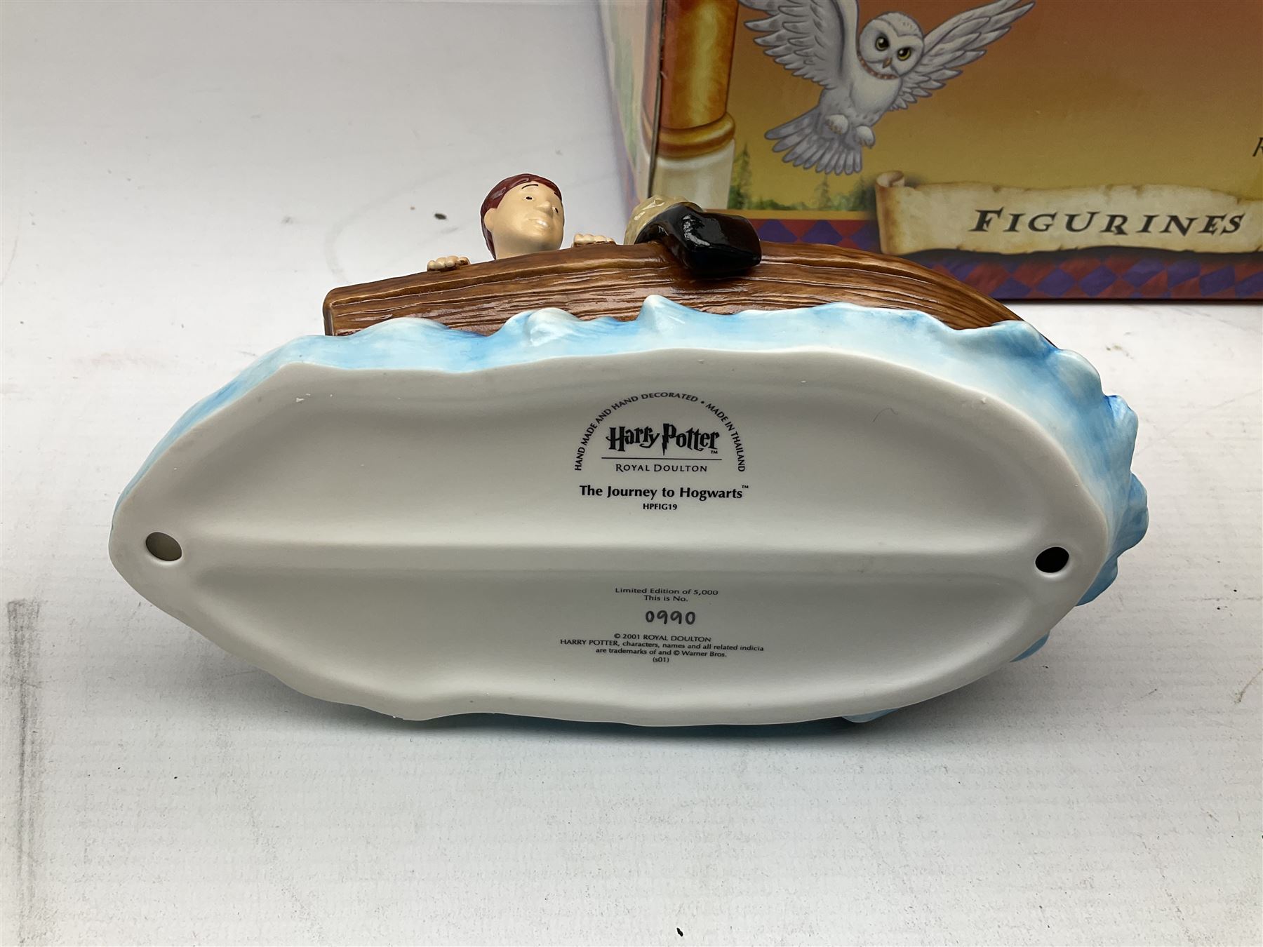 Three Royal Doulton limited edition Harry Potter groups - 'Harry's 11th Birthday' No.2967/5000; 'The Journey To Hogwarts' No.990/5000; and 'The Friendship Begins' No.3969/5000; all boxed with certificate (3)