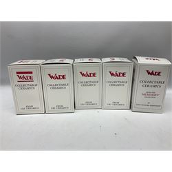 Four Wade Collector Club limited edition Noddy figures, comprising Noddy, Big Ears, Mr Plod and Tessie Bear, together with Wade figure Andy Pandy, all with original boxes 