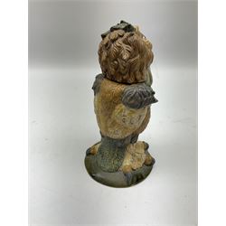 Burslem Pottery 'Boris the Gangster' stoneware novelty jar, in the style of Martin Brothers, modelled as a Grotesque bird, designed by Andrew Hull, with impressed marks beneath, H18.5cm