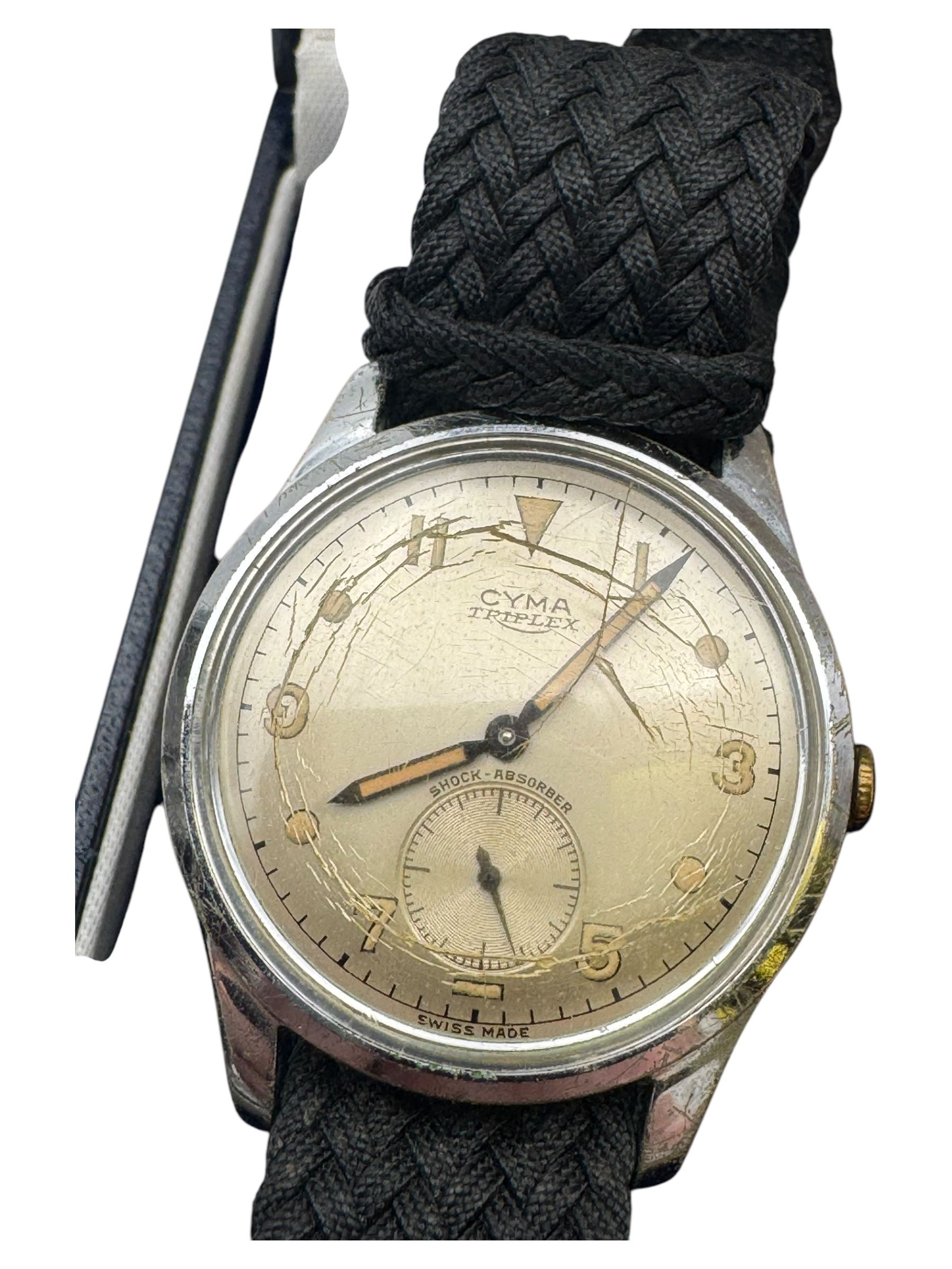 Seiko titanium wristwatch, together with a quartz wristwatch, Cyma Triplex manual wind wristwatch and three others, including Citizen and a fob watch