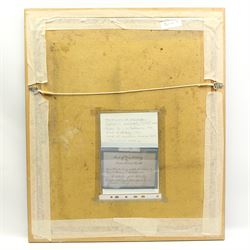 After Dante Gabriel Rossetti (British 1828-1882): Portrait of Alexa Wilding, colour print signed in the plate 44cm x 36cm
Notes: this frame held the original painting this print is after - it was held within this frame from its purchase in 1941 until it was sold at Sotheby's auction (12 July 2007, lot 14) when it was removed.