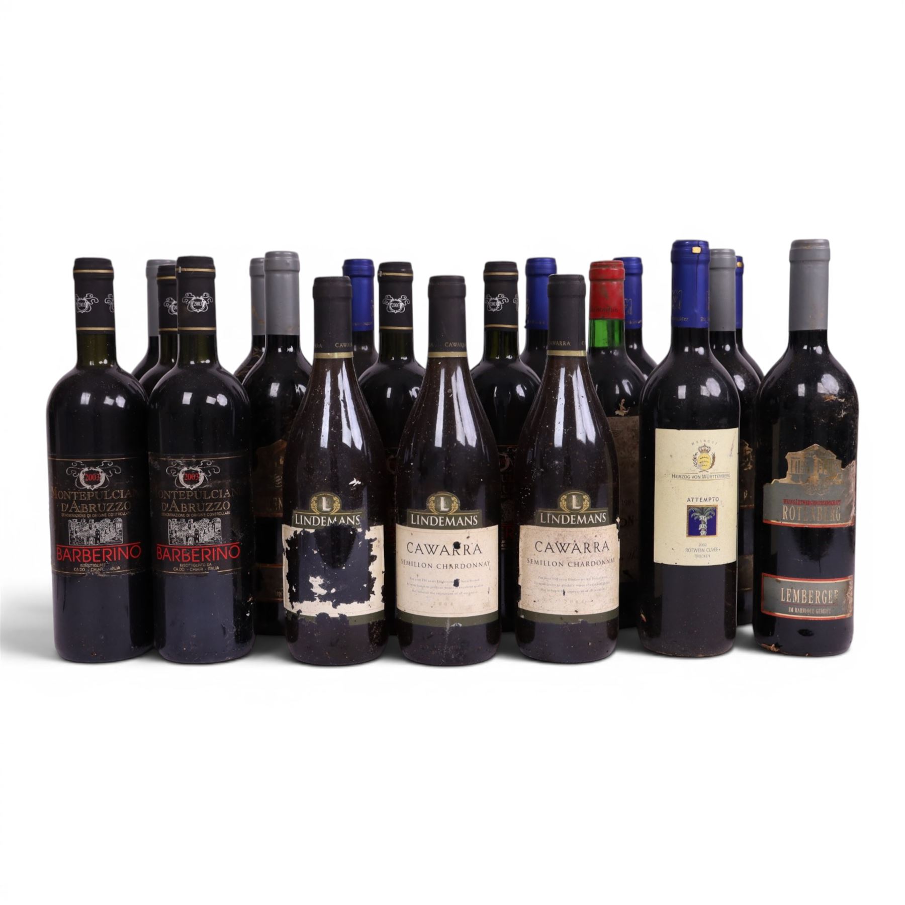 Mixed wine, including Baron Philippe 1983, Mouton Cadet, Montepulciano D'Abruzzo 2003 Barberino, etc, various contents and proof 