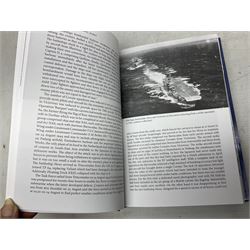 Thirty books of maritime and naval interest including David Hobbs: The British Pacific Fleet; Ian Marshall: Armoured Ships; M.J. Whitley: Cruisers of WW2, German Cruisers of WW2 and German Coastal Forces of WW2; books on warships, U-Boats, combat ships etc