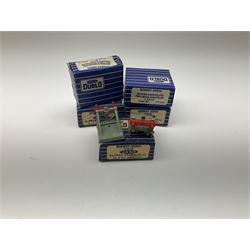 Hornby Dublo - twenty-three pairs of buffer stops including three pairs of 2451 Illuminated for two-rail track; five pairs of 3450 for three-rail track only; and fifteen D1 pairs; all boxed; and two odd loose buffers (21)