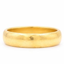 Victorian 22ct gold wedding band, London 1898