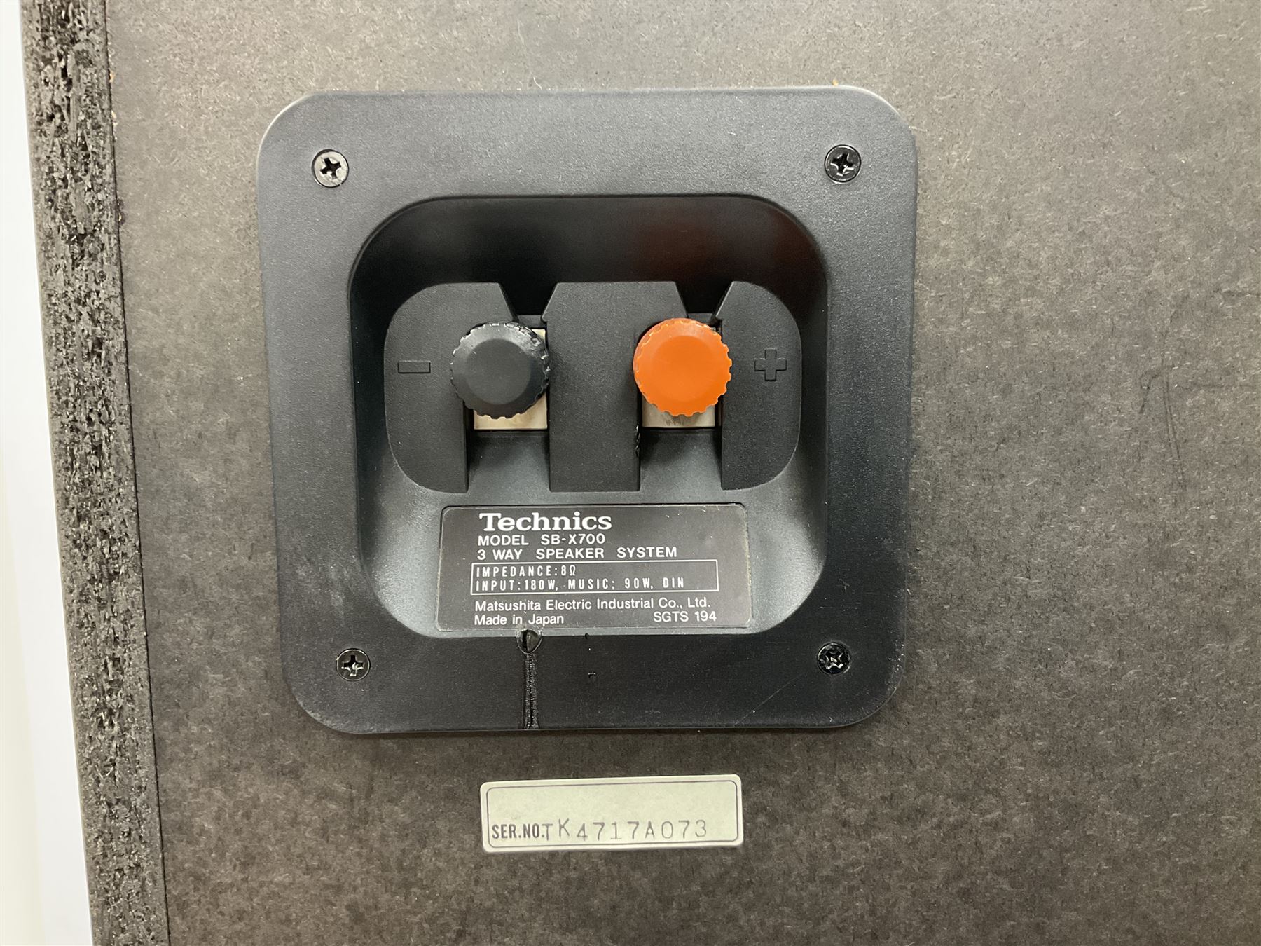 Pair of Technics SB-X700 loudspeakers