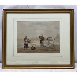 Edward C Booth (British 1821-post1893): 'Low Tide', watercolour signed titled and dated 1891, 24cm x 33cm
Provenance: private collection, purchased Bairstow Eves Whitby 8th September 1999