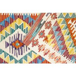 Chobi Kilim multi-coloured ground runner 