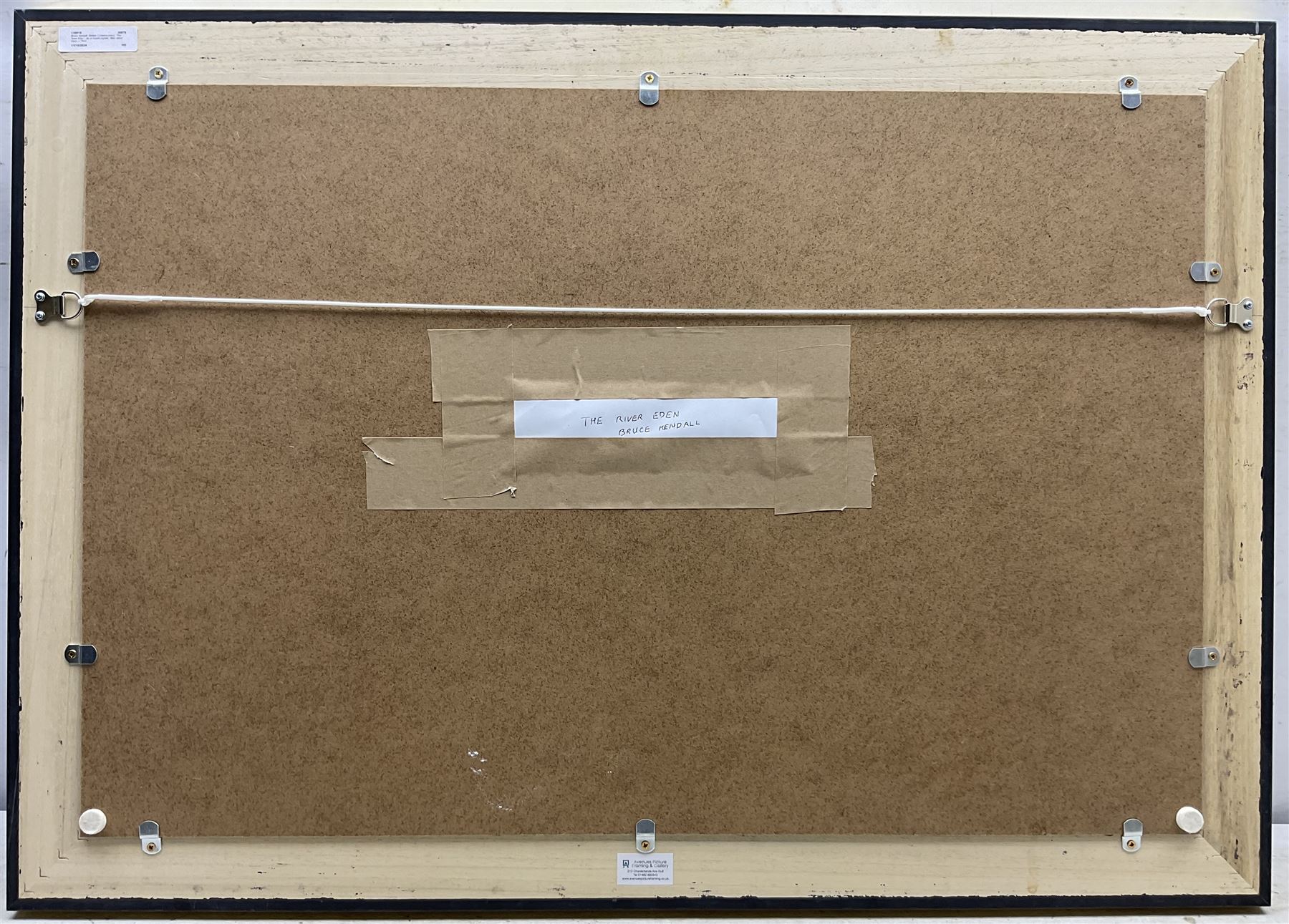 Bruce Kendall (British Contemporary): 'The River Eden', oil on board signed, titled verso 48cm x 74cm