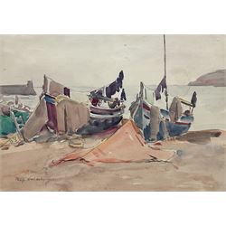 Philip Naviasky (Northern British 1894-1983): 'Early Morning Collioure', watercolour signed and dated 1950, titled verso (within the frame) 24cm x 34cm