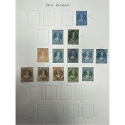 New Zealand Queen Victoria and later stamps, including various imperf issues from 1855 onwards, 1864-67 perf issues, various 1947 Life Insurance Department stamps etc, housed on pages