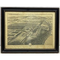 Johannes 'Jan' Kip (Dutch 1653-1722) and Leonard Knyff (Dutch 1650-1722): Yorkshire Topographical Views, comprising: 'Ingleby Manor', 'Constable Burton', 'Great Ribston', 'Whixley', 'Spotbrough', 'Newby' and 'Swillington', set seven 18th century engravings 40cm x 53cm (7)