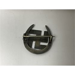 WWII group of three medals comprising 1939-45 War Medal and Italy and Africa Stars in issue box; dog tags for 282894 W. Wilkinson with framed photograph in uniform; and small quantity of cloth and metal badges including RAOC cap badge