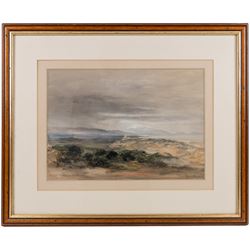 James Mudd (British 1821-1906): 'Leasowe Lighthouse New Brighton', watercolour signed and titled in pencil, 25cm x 35cm; Douglas Ian Smart (British 1879-1970): 'Lerida' Spain, watercolour signed and titled 25cm x 36cm (2)
