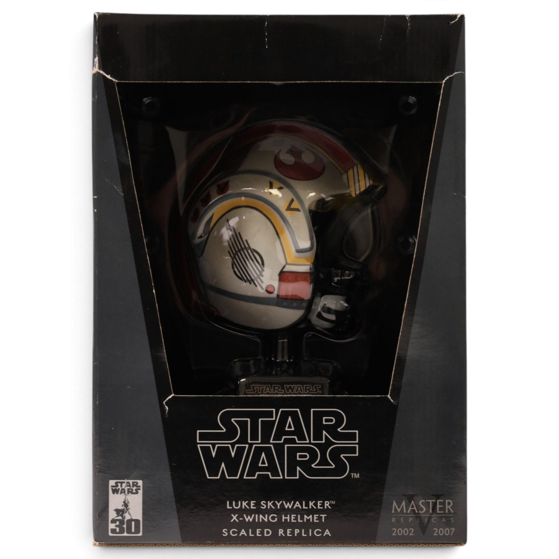 Kotobukiya ARTFX Star Wars Darth Vader EP3 version 1:7 scale pre-painted soft vinyl model kit snap fit model kit, together with two Master Replicas Star Wars scaled replica helmets, Luke Skywalker X-Wing and Stormtrooper, all boxed (3)