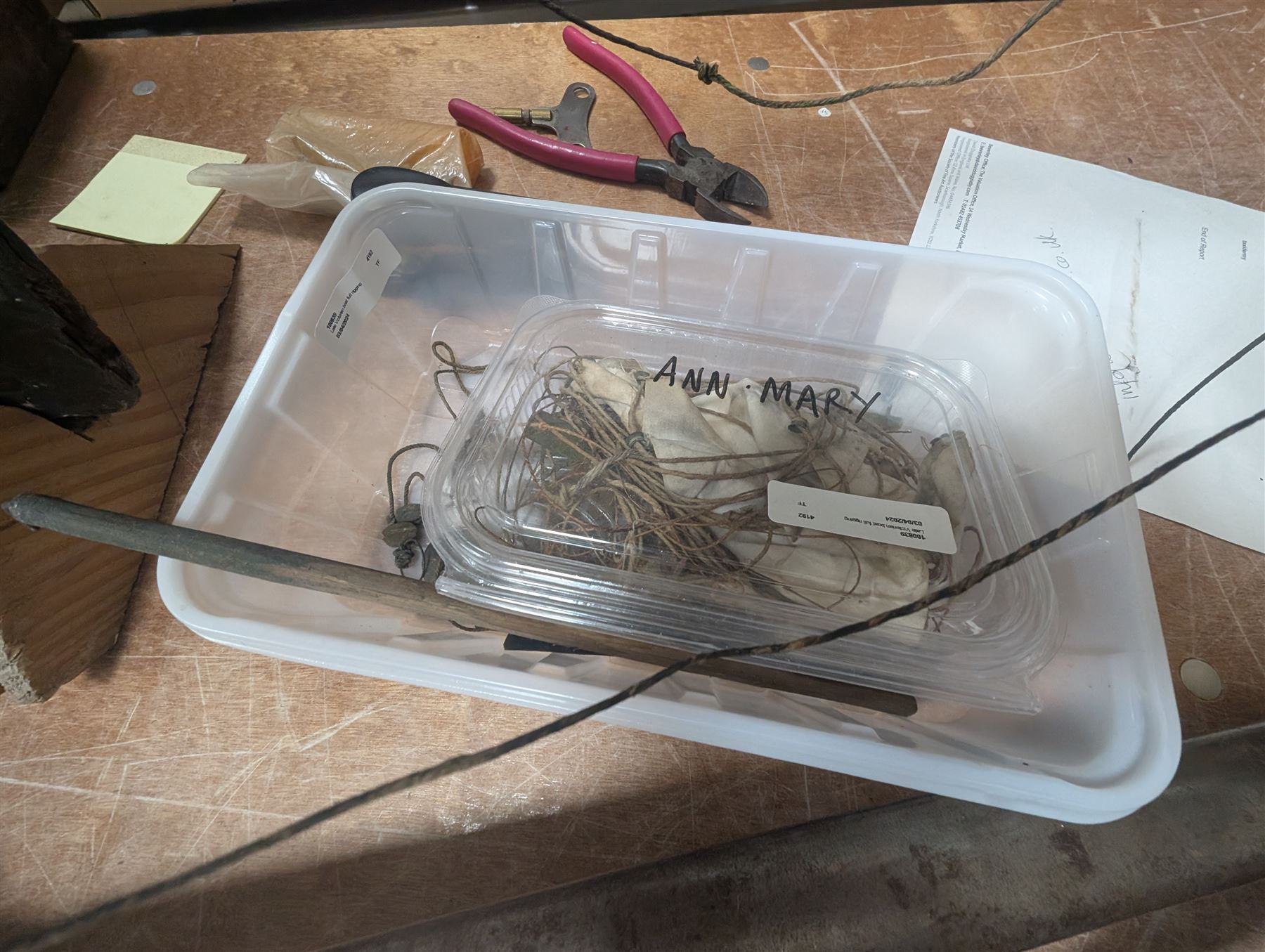 Late Victorian scratch built model of 18th century ship in full sail with the name Ann & Mary painted to the hull, upon a wooden stand, H128cm