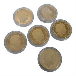 The Royal Mint United Kingdom 2004 'The Golden Age of Steam' set, comprising eighteen silver proof five pound coins, cased with certificates