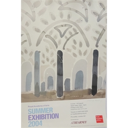  David Hockney (British 1937-): 'Andalucia. Mosque, Codova detail', original lithograph exhibition poster 'Royal Academy of Arts Summer Exhibition 2004' signed in pencil by David Hockney 75cm x 50cm  Provenance: from the estate of Keith Beverley of Sand  