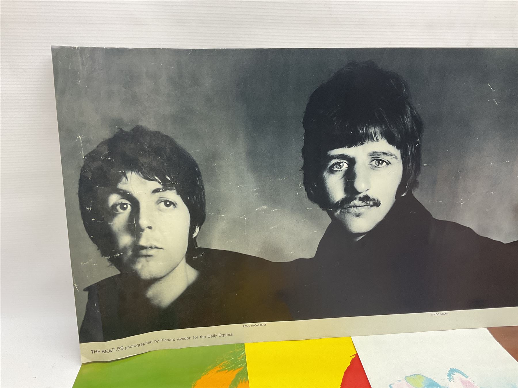 Set of 4 limited edition prints of the Beatles, by Richard Avedon for the Daily Express, H68 W48cm