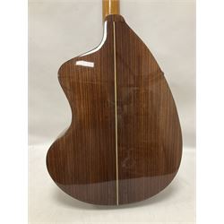 Brazilian Giannini Craviola six string acoustic guitar, with Fishman Premium Blend onboard pickup, in fitted hard case 