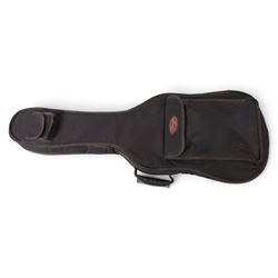 Burns Club Series Marquee electric guitar, serial no. 2070044, circa   early 2000s, black gloss body with marbled metallic blue scratch plate, in a Stagg soft case, guitar L99cm