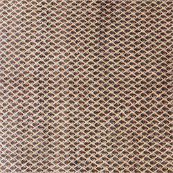 West Persian Botteh-Mir hand-knotted rug, ivory field decorated with an overall dense lattice design of small repeating boteh motifs in muted blue, rust, and brown tones, enclosed by a series of narrow borders incorporating stylized geometric and floral patterns with cotton fringe ends 