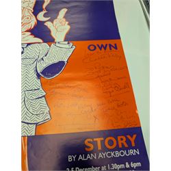 Approximately 50 Stephen Joseph Theatre posters, including several signed examples with signatures of Alan Ayckbourn and cast members, together with theatre programmes and other ephemera