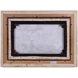 Edgar Longstaffe (British 1852-1993): Boating at Sunset, oil on canvas signed with monogram and dated 1891, 34cm x 52cm 