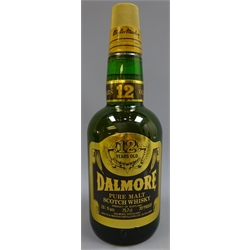  Dalmore Pure Malt Scotch Whisky, 12 years old, 262/3fl 70% proof, 1btl  