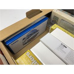 Corgi Limited Edition scale die-cast models including a Ford Transit Wrecker - AA, 50th Anniversary 1:50 scale model; AN13009 Dennis F125 Simon Snorkel SS263,  limited edition 1:50 scale Austin 4 wheel Platform Lorry in BRS livery, Guy Invincible 8 Wheel Platform Lorry and others, all boxed (20)