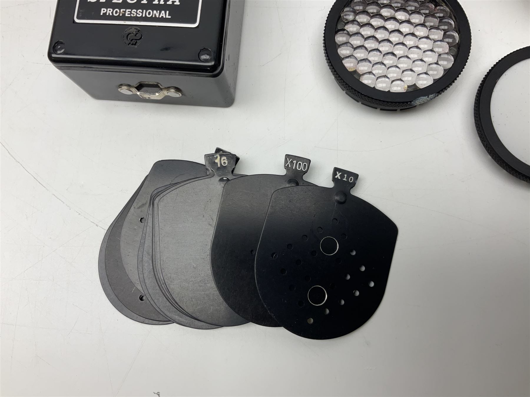 Bolex H16 Reflex camera body, serial no. 136928, with 'Macro-Switar 1:1.9 f=75mm' lens, serial no. 1131474, Switar H16 RX 1:1.6 f=10mm' lens, serial no. 1106324, with hard carry case