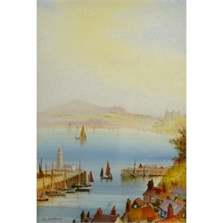  G M Avondale (Garman Morris British fl.1900-1930): 'The Harbour' -Scarborough, watercolour signed 30cm x 20cm   